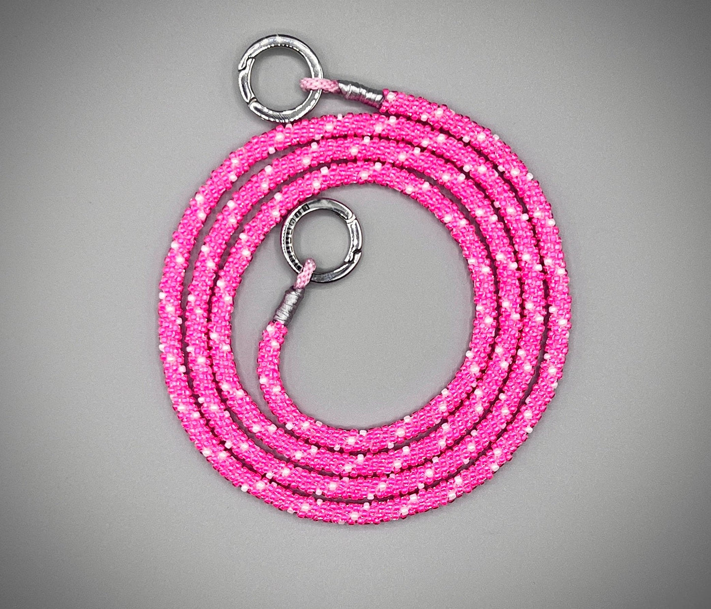 Kumihimo Handykette Pink