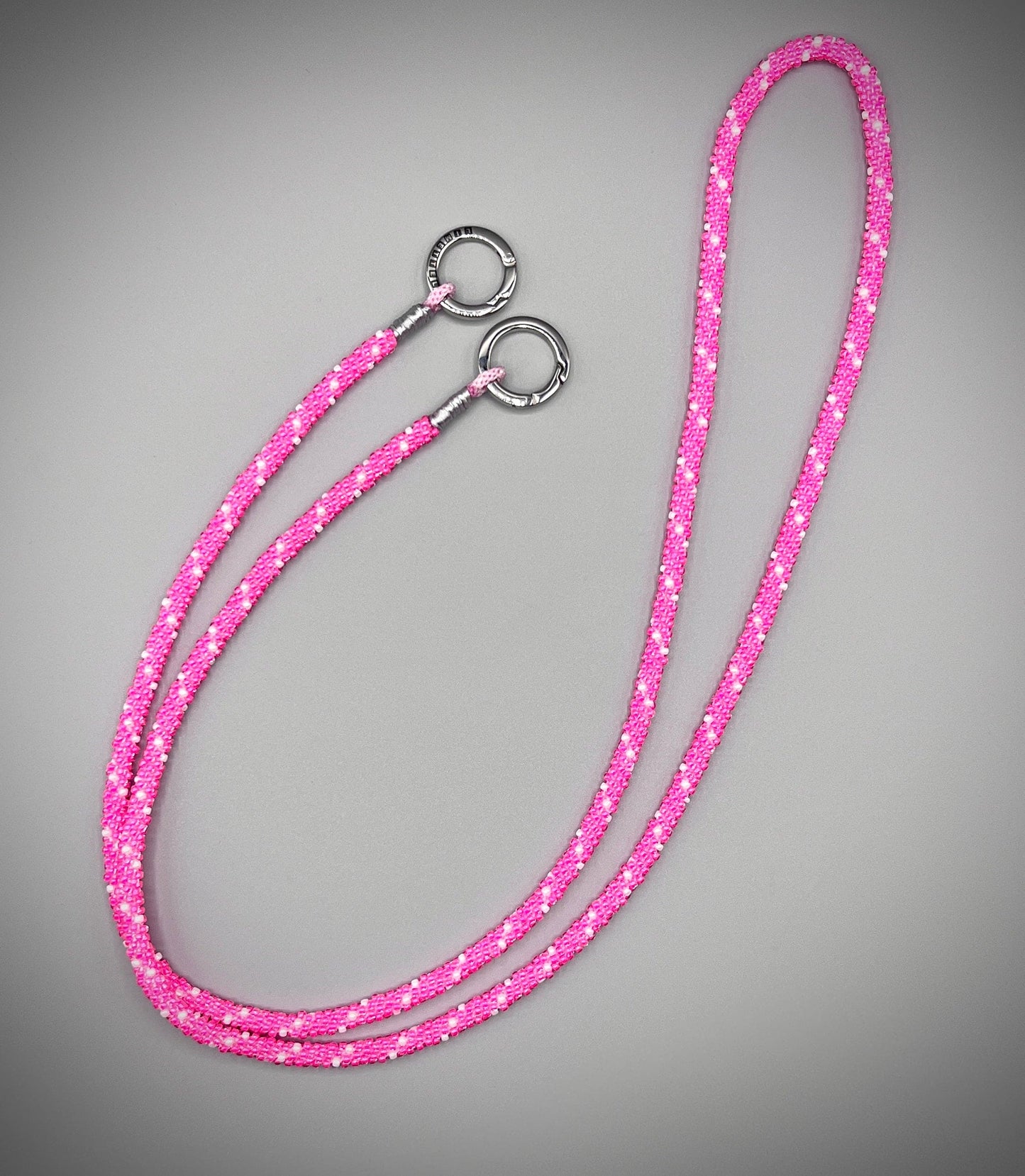 Kumihimo Handykette Pink