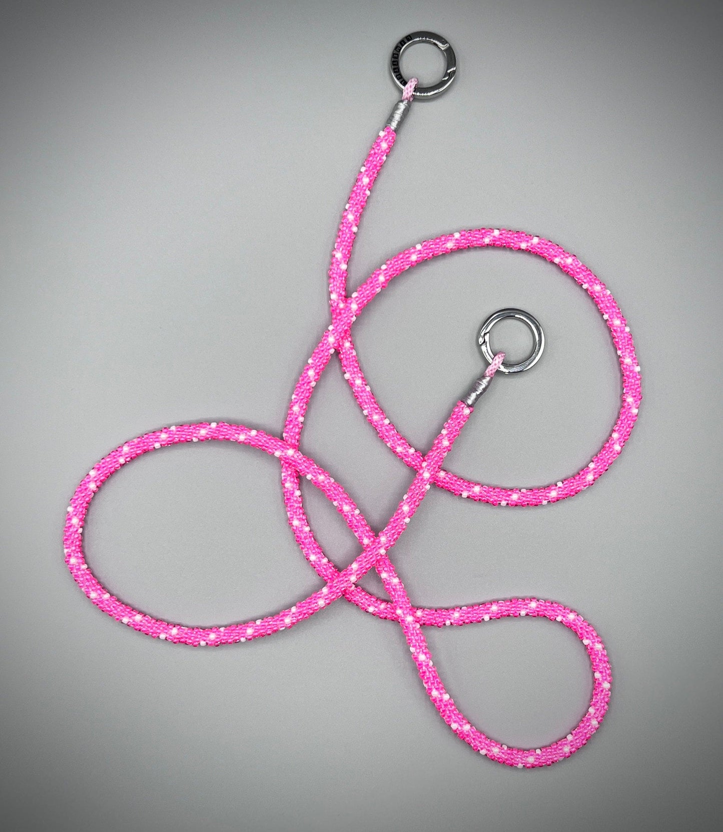 Kumihimo Handykette Pink