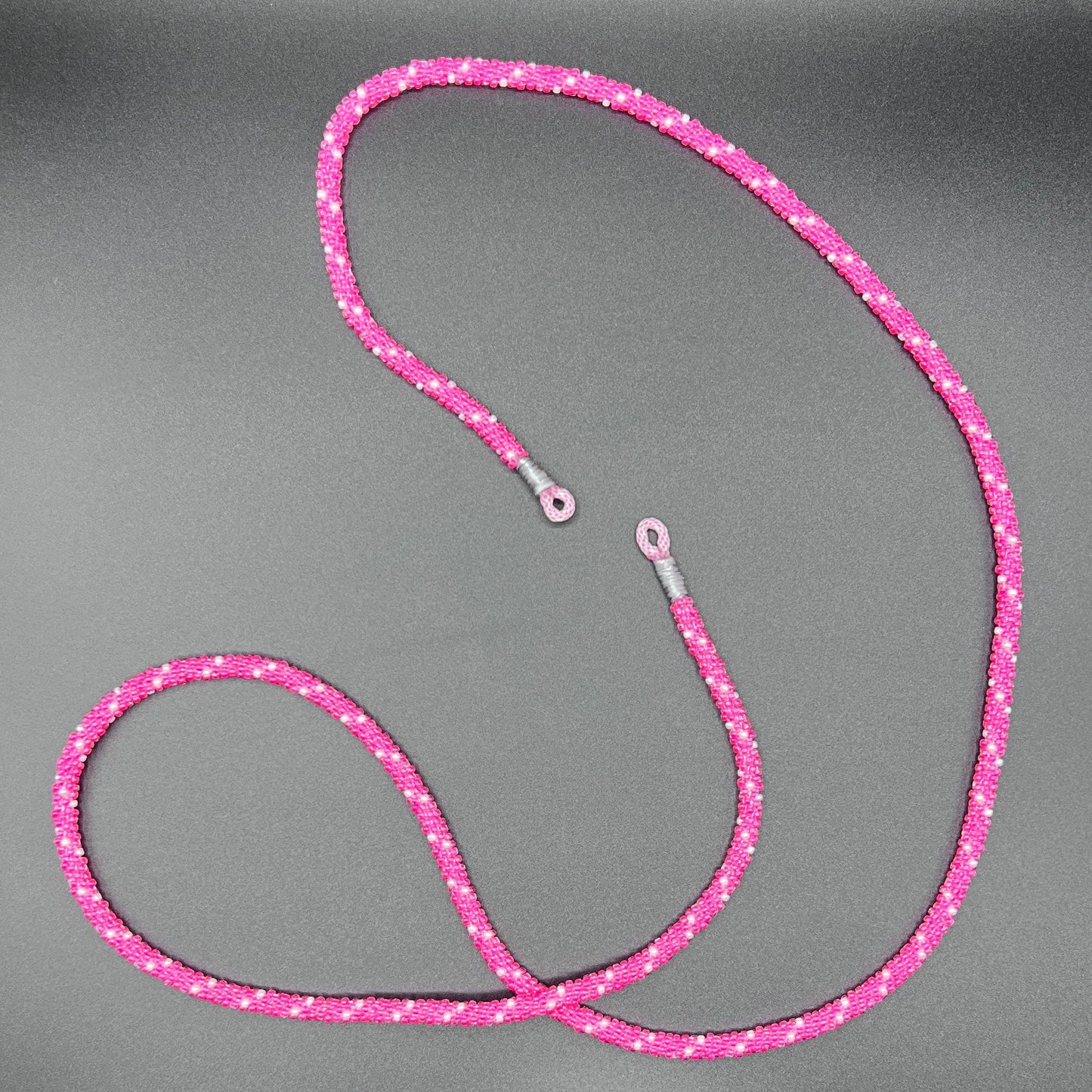 Kumihimo Handykette Pink