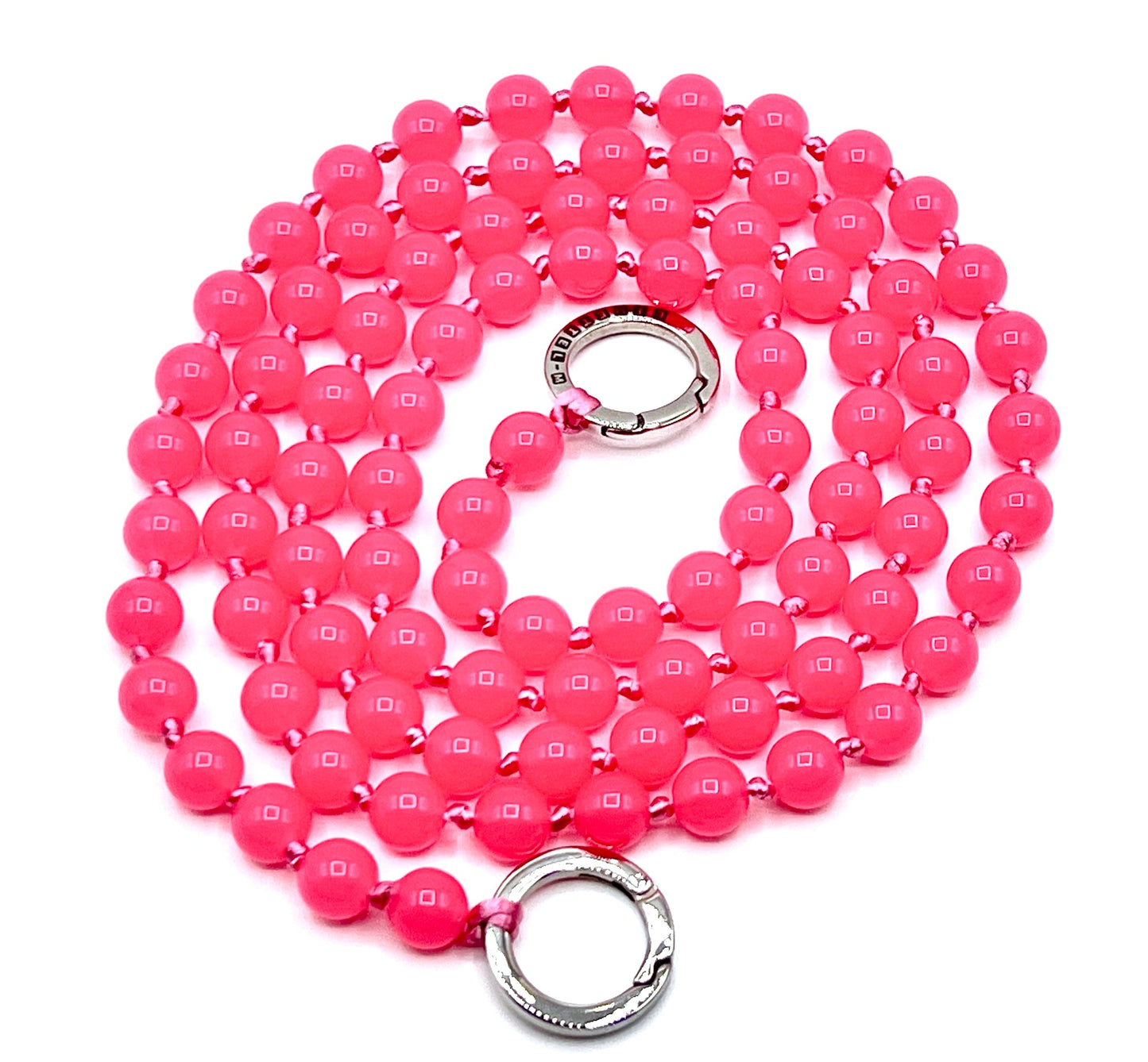 Mobile phone chain acrylic pink