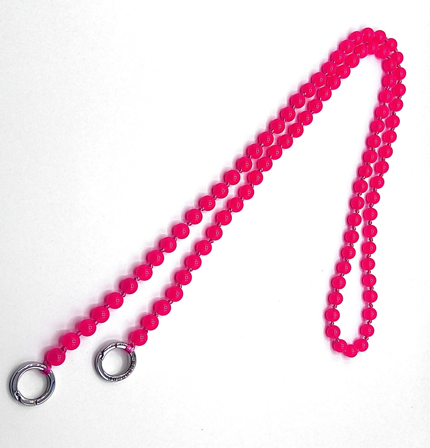 Mobile phone chain acrylic pink