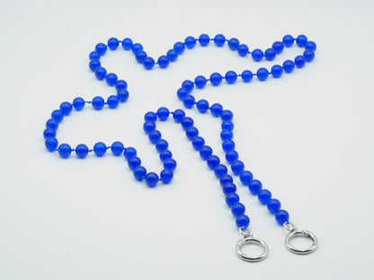 Mobile phone chain ¨Chalcedony blue¨